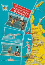 NOORD HOLLAND Landkaart Noordzeestrand Groeten, Verzamelen, Noord-Holland, 1960 tot 1980, Ongelopen, Verzenden