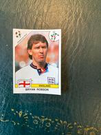 Panini Sticker Bryan Robson Engeland Italia '90, Verzamelen, Ophalen of Verzenden, Gebruikt, Buitenlandse clubs, Poster, Plaatje of Sticker