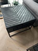 Tafeltje 70x70 Mango hout met 2 lades, Ophalen, Zo goed als nieuw, Vierkant, Minder dan 50 cm