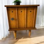 Vintage houten nachtkastje / mini kastje, Ophalen, Gebruikt, Hout, Minder dan 45 cm
