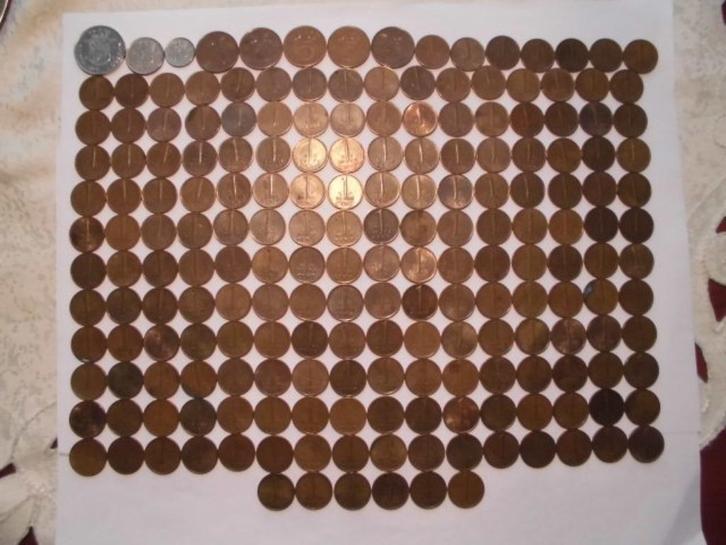 197 munten Nederland 1 gulden,25,10,5,1 cent 1950/1980, Postzegels en Munten, Munten | Nederland, Setje, 1 cent, Koningin Juliana