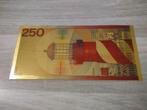 Gouden biljet 250 gulden Vuurtoren, 1985, Postzegels en Munten, Bankbiljetten | Nederland, Ophalen of Verzenden, 250 gulden