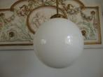 Oude schoollamp met pendel nr. 3, Huis en Inrichting, Lampen | Hanglampen, Gebruikt, 50 tot 75 cm, Verzenden, Le lustre