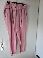 Roze, linnen broek, maat 40, Maat 38/40 (M), Ophalen of Verzenden, Zo goed als nieuw, Roze