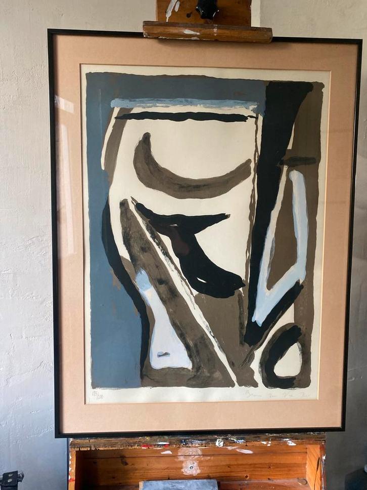 Bram van Velde - lithograph - MP064 (1971), Antiek en Kunst, Kunst | Litho's en Zeefdrukken, Ophalen of Verzenden