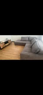 Grijze hoekbank, Huis en Inrichting, Banken | Bankstellen, Ophalen, Gebruikt, Overige maten, Hoekbank