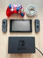 Nintendo switch unpatched + doos + mario controller, Ophalen, Zo goed als nieuw, Met 1 controller, Switch Original