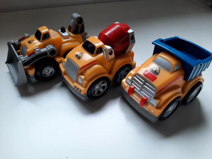 Megabloks werk voertuigen + 4 losse blokjes., Kinderen en Baby's, Speelgoed | Speelgoedvoertuigen, Ophalen of Verzenden
