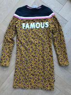 Leuke nog erg nette jurk "FAMOUS" 152/158 orange stars, Kinderen en Baby's, Kinderkleding | Maat 152, Zo goed als nieuw, Jurk of Rok