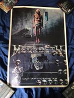 Megadeth Countdown Vintage Poster Groot, Ophalen of Verzenden, Gebruikt, Rechthoekig Staand, Muziek