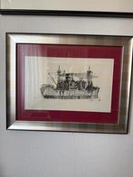 pentekening te koop inclusief lijst, Antiek en Kunst, Ophalen of Verzenden