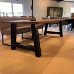 OPRUIMING!! Rechthoekige eiken eettafel / A-poot zwart €.995, Huis en Inrichting, Tafels | Eettafels, 200 cm of meer, 50 tot 100 cm