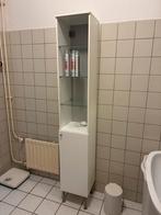 Gratis Badkamermeubel met Glazen Planken, Ophalen, (Half)hoge kast, Minder dan 50 cm, Gebruikt