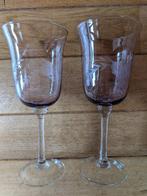 Twee kristallen vintage glazen, Ophalen of Verzenden