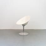 1x Kartell Eros 4835 Draaibare Kuipstoel Wit - Chroom, Niet ingevuld, Gebruikt, Wit, Niet ingevuld