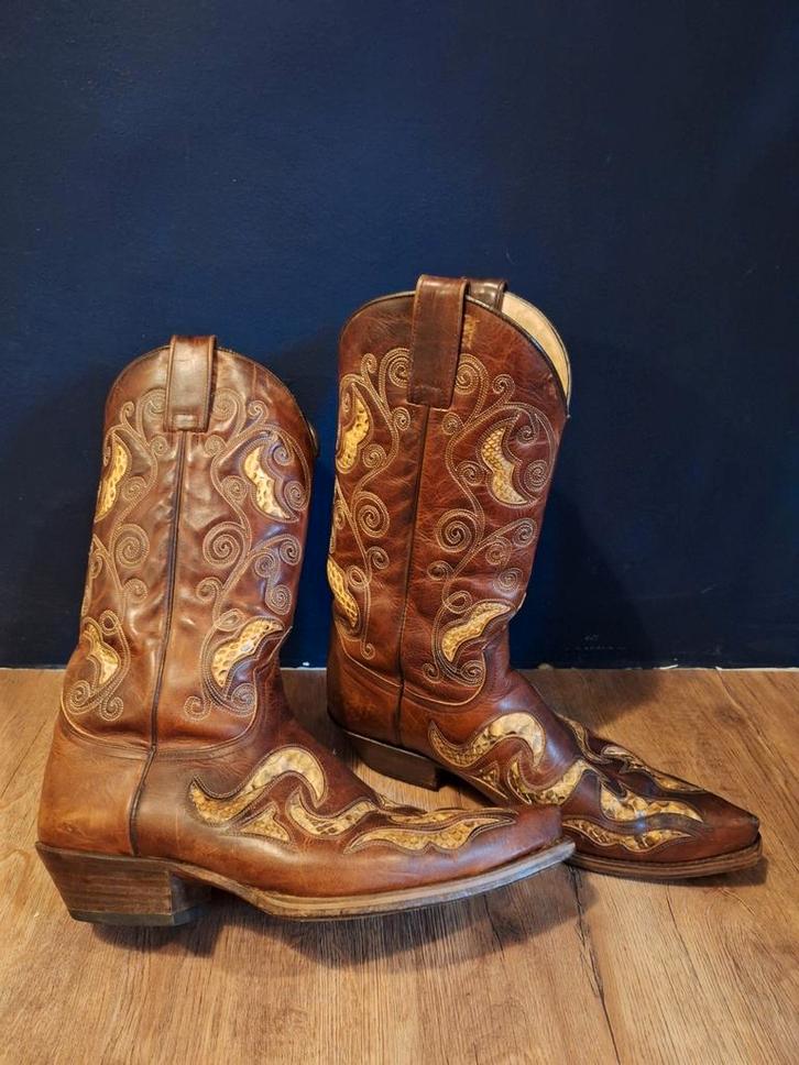 Sendra laarzen met slangenleer maat 45, Kleding | Heren, Schoenen, Gedragen, Boots, Bruin, Ophalen of Verzenden