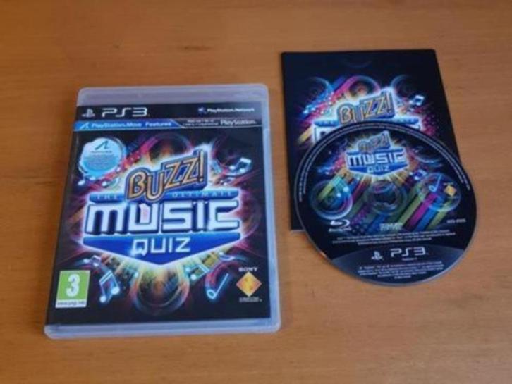 OPRUIMEN | PS3 | Buzz The Ultimate Music Quiz, Spelcomputers en Games, Games | Sony PlayStation 3, Gebruikt, Muziek, 3 spelers of meer