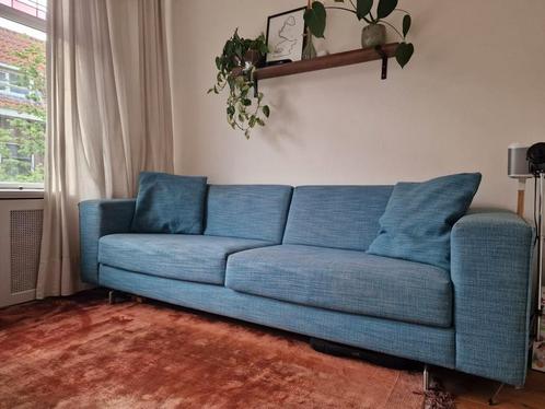 GRATIS - design blauwe bank in top staat - za 24 mei ophalen, Huis en Inrichting, Banken | Sofa's en Chaises Longues, Gebruikt