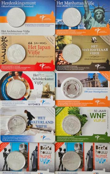 70 Coincard Vijfjes UNC en BU beschikbaar voor biedingen