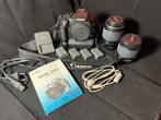 Canon EOS Digital 350D + BG-E3 Battery Grip + 2 Lenzen + Tas, Gebruikt, Spiegelreflex, Canon, 8 Megapixel