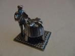 Miniatuur zilver AR46 slager + hakblok zilveren miniaturen, Ophalen of Verzenden, Zilver