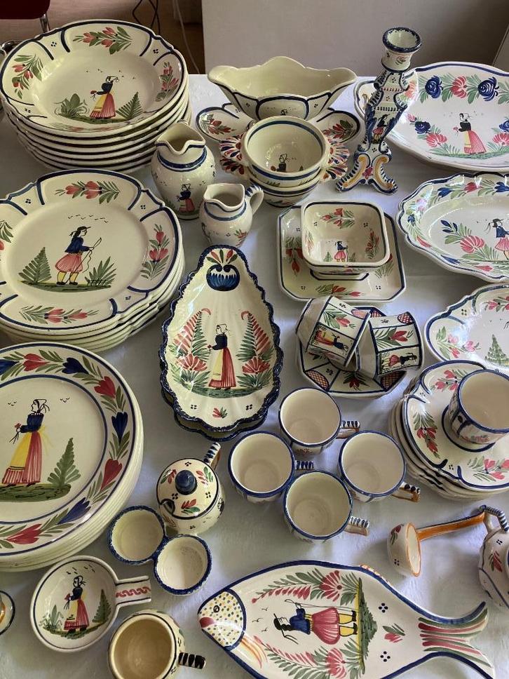Servies van Henriot Quimper, Antiek en Kunst, Antiek | Keramiek en Aardewerk, Ophalen