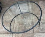 Glazen salontFel, Huis en Inrichting, Gebruikt, Rond, Glas, Minder dan 50 cm