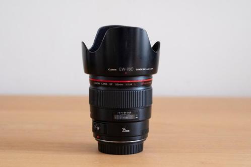 Canon 35mm 1.4 L, Audio, Tv en Foto, Fotografie | Lenzen en Objectieven, Zo goed als nieuw, Groothoeklens, Ophalen of Verzenden