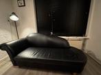 Lederen chaise longue bank, Ophalen, Gebruikt, 100 tot 125 cm, 150 tot 200 cm