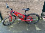 Cube Mountainbike - Rood- 24 Inch, Fietsen en Brommers, 24 inch of meer, Gebruikt, V-brakes, Aluminium