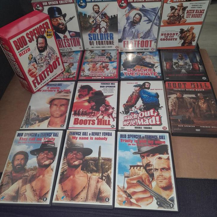 Bud Spencer & Terence Hill dvd collectie (19), Cd's en Dvd's, Dvd's | Overige Dvd's, Zo goed als nieuw, Boxset, Alle leeftijden
