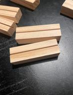 Houten blokjes, kaarthouders/naamhouders bruiloft babyshower, Ophalen of Verzenden, Nieuw, Versiering, Geboorte of Huwelijk