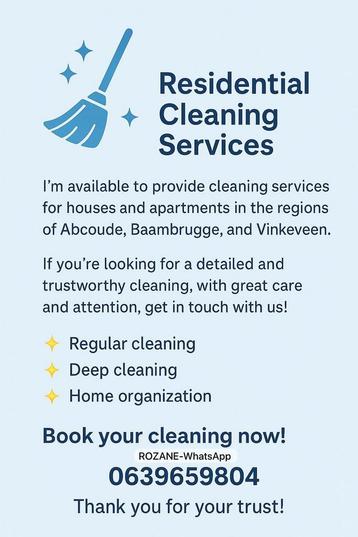 Schoonmaaker/cleaning services