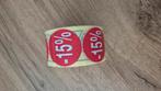 Nieuw 15% korting sticker rol, Tickets en Kaartjes