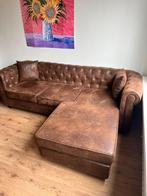 Bank bruin, Ophalen of Verzenden, Zo goed als nieuw, Hout