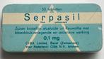 blikje Serpasil  bloeddrukverlagende pillen apotheek drogist, Verzamelen, Blikken, Ophalen of Verzenden, Gebruikt, Overige