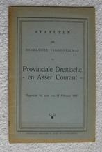 Provinciale Drentsche en Asser Courant (statuten 1916 e.a.), Antiek en Kunst, Ophalen of Verzenden