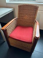 Rieten stoel, Ophalen, Riet of Rotan, Bruin, Zo goed als nieuw