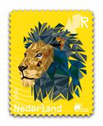 Crypto postzegel Leeuw 2023 Geel, Ophalen of Verzenden, Na 1940, Postfris