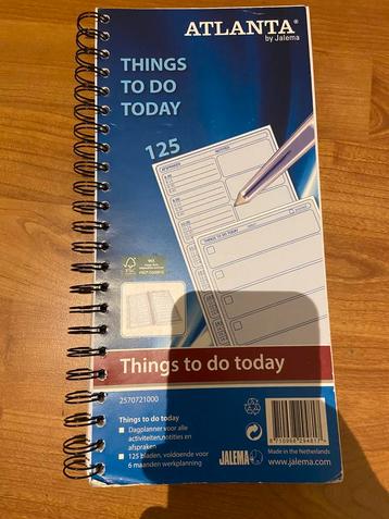 Atlanta “things to do today” agenda notitie schrijfblok beschikbaar voor biedingen