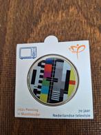 Penning 70 Jaar TV in munthouder 2021., Ophalen of Verzenden, Overige materialen, Nederland