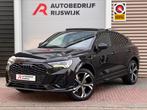 Audi Q3 Sportback 45 TFSI e S Edition Pano/Leer/Memory/360/S, Auto's, 12 maanden, Gebruikt, Zwart, Hybride Elektrisch/Benzine