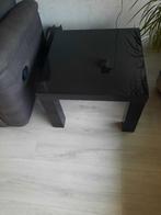zwarte hooglans bijzettafels, Ophalen, Gebruikt, Vierkant, 55 tot 75 cm