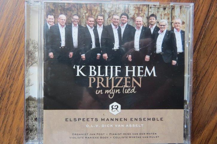 Cd: Elspeets Mannen Ensemble, 'k Blijf Hem prijzen in mijn, Cd's en Dvd's, Cd's | Religie en Gospel, Zo goed als nieuw, Gospel