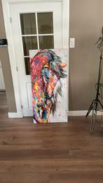 Kleurrijk schilderij paard te koop, Huis en Inrichting, Woonaccessoires | Schilderijen, Tekeningen en Foto's, Ophalen