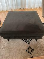 Woood hocker fluweelgroen, Huis en Inrichting, Ophalen, Vierkant, 75 tot 100 cm, Zo goed als nieuw