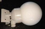 Paal lamp met Witte Glazenbol, Minder dan 50 watt, Ophalen of Verzenden, Netvoeding, Glas