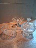 Set van 3 glazen schaaltjes, Ophalen of Verzenden