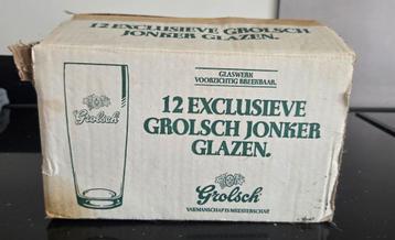 Grolsch Jonker Glazen - 12 Stuks - Vintage beschikbaar voor biedingen