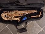 Z.g.a.n. Jupiter 567 altsaxofoon gereviseerd, Ophalen of Verzenden, Zo goed als nieuw, Alt, Met koffer